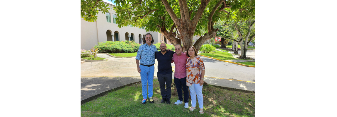 From left to right, Luis García Nevares, Ph. D., Alejandro Álvarez Nieves, Ph. D., Ignacio Vidal Cerra, and thesis advisor Prof. Yvette Torres Rivera